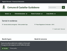 Tablet Screenshot of comune.castellarguidobono.al.it